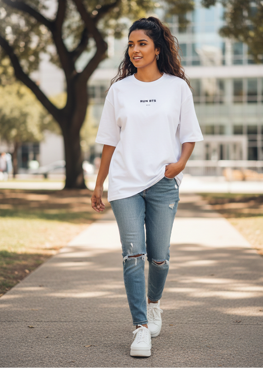 Run BTS "Bulletproof" Graphic T-Shirt - Streetwear Lifestyle Standard Tee
