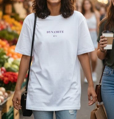 Dynamite BTS Inspired Oversized Graphic Classic T-Shirt